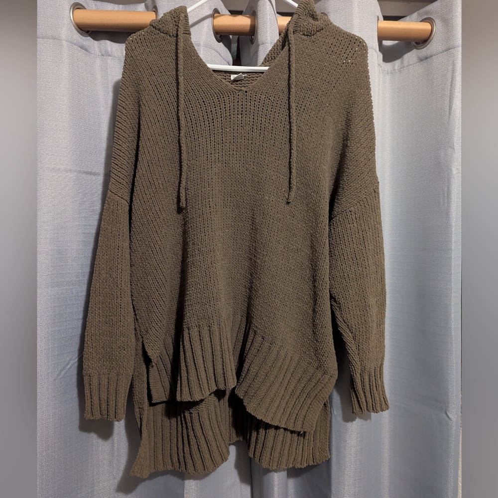 Aerie Knit Hoodie Sweater